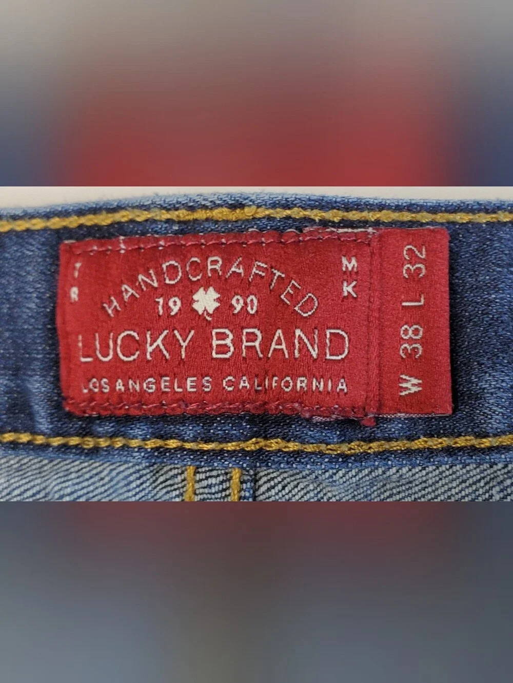 Lucky Brand Mens 429 Classic Straight Denim Jeans - Size 38 x 32 - EUC
